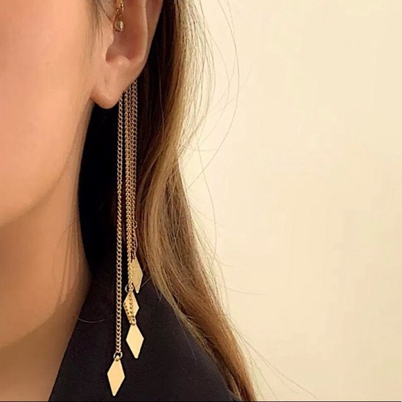 ⚜️𝟯𝟬%𝗢𝗙𝗙 𝗯𝘂𝗻𝗱𝗹𝗲𝘀 𝟯+⚜️ NEW Long Tassel Single Cuff Earring - Picture 5 of 9